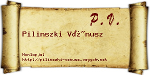Pilinszki Vénusz névjegykártya